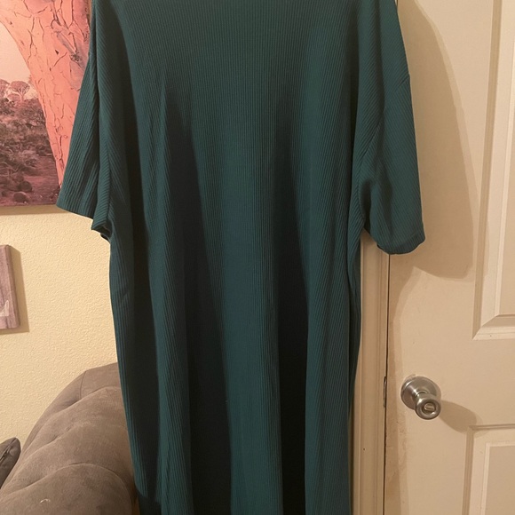 Just my Style Plus Size Womens thermal green midi dress size one size - Picture 11 of 11